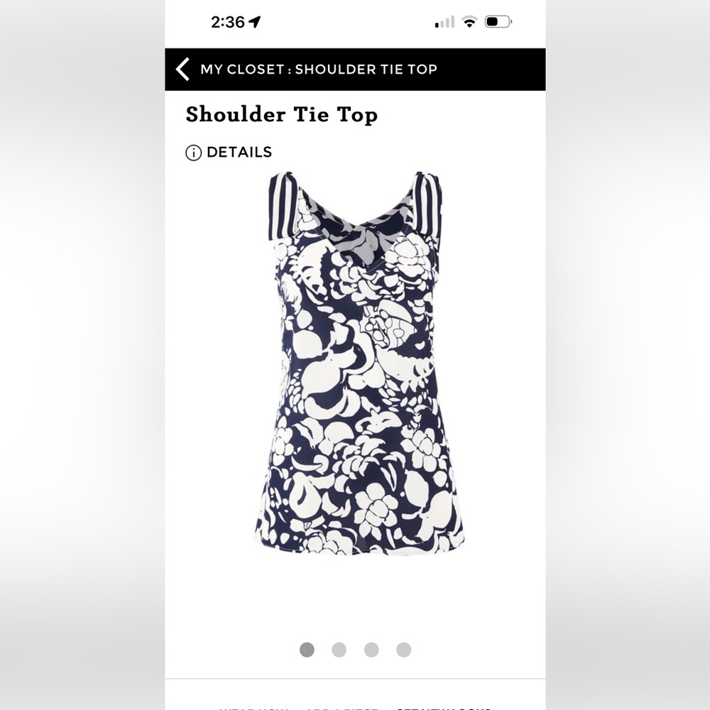 Cabi shoulder tie top.